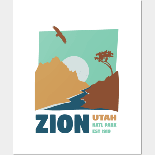 Utah Zion National Park Posters and Art